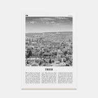 Trier Travel B&W Poster