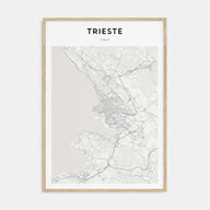 Trieste Map Portrait Poster