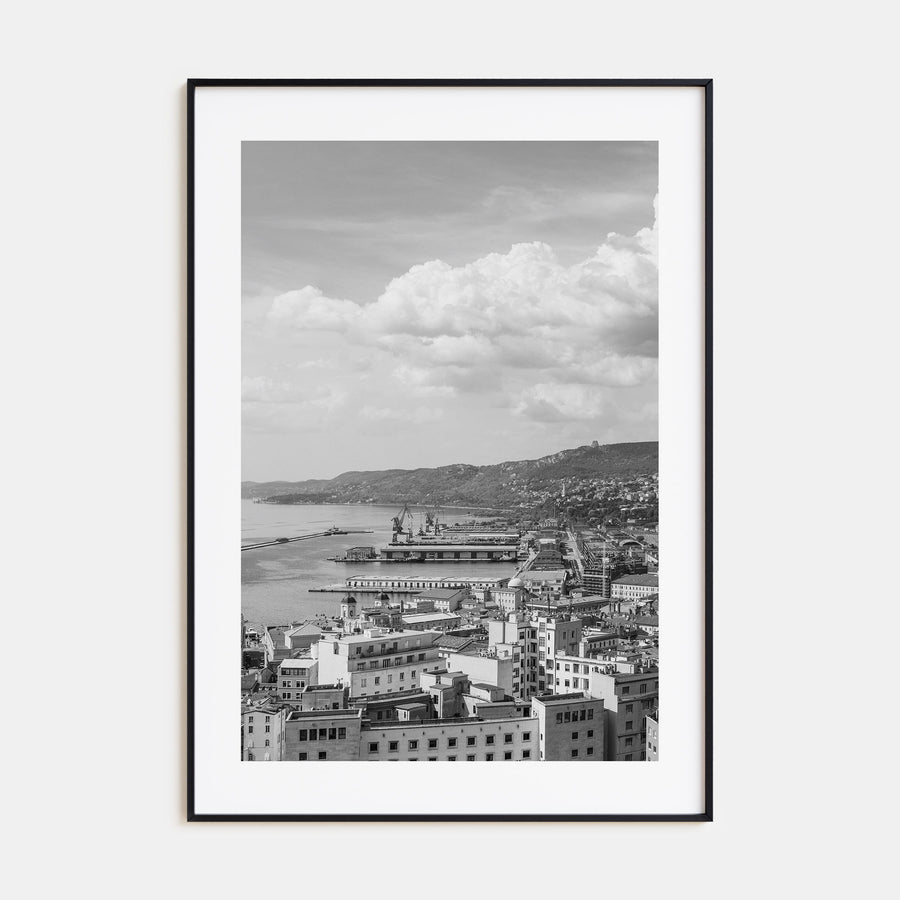 Trieste Photo B&W Poster