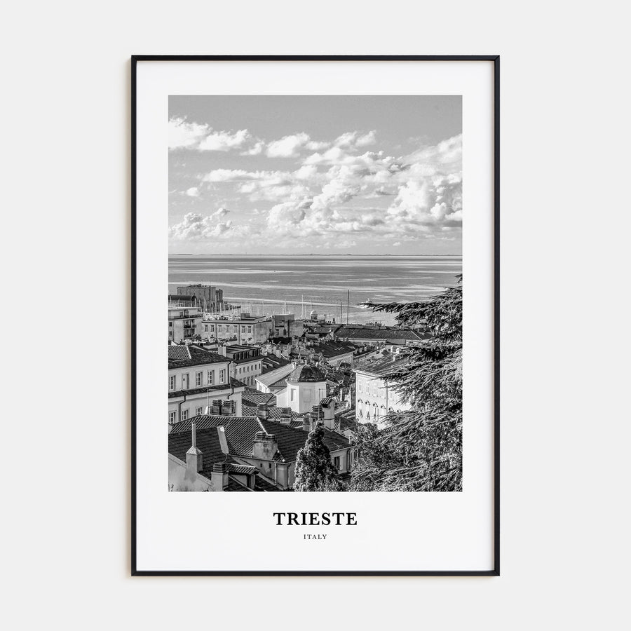 Trieste Portrait B&W Poster