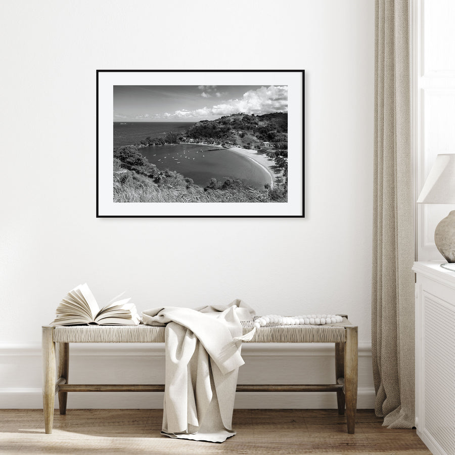 Trinidad and Tobago Landscape B&W Poster