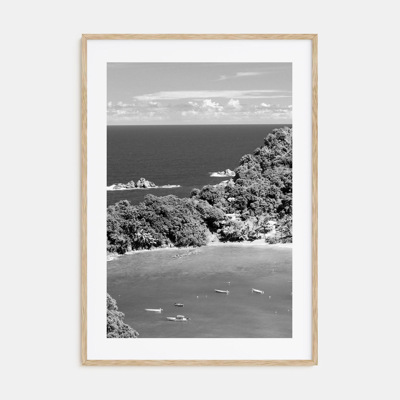 Trinidad and Tobago Photo B&W Poster