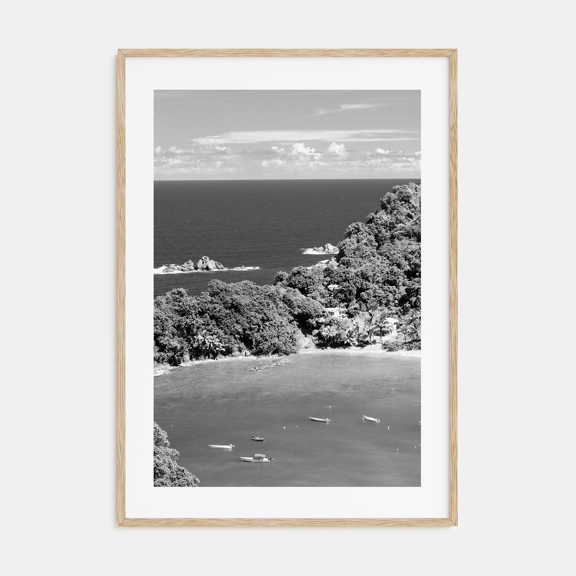Trinidad and Tobago Photo B&W Poster