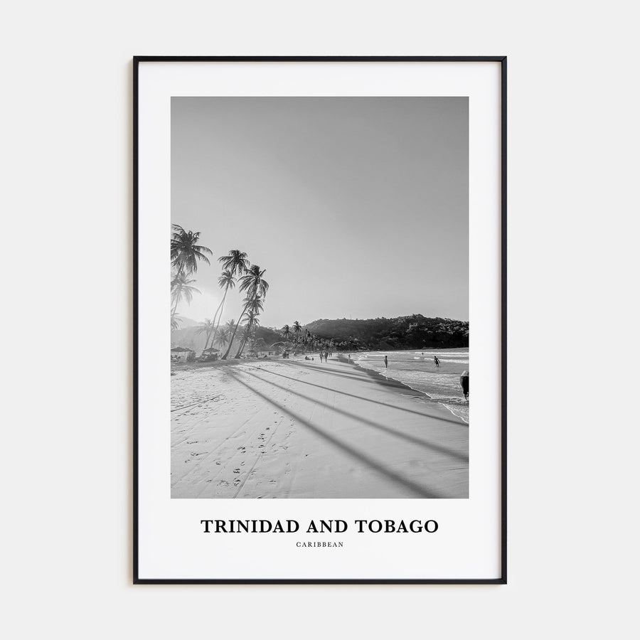 Trinidad and Tobago Portrait B&W No 1 Poster