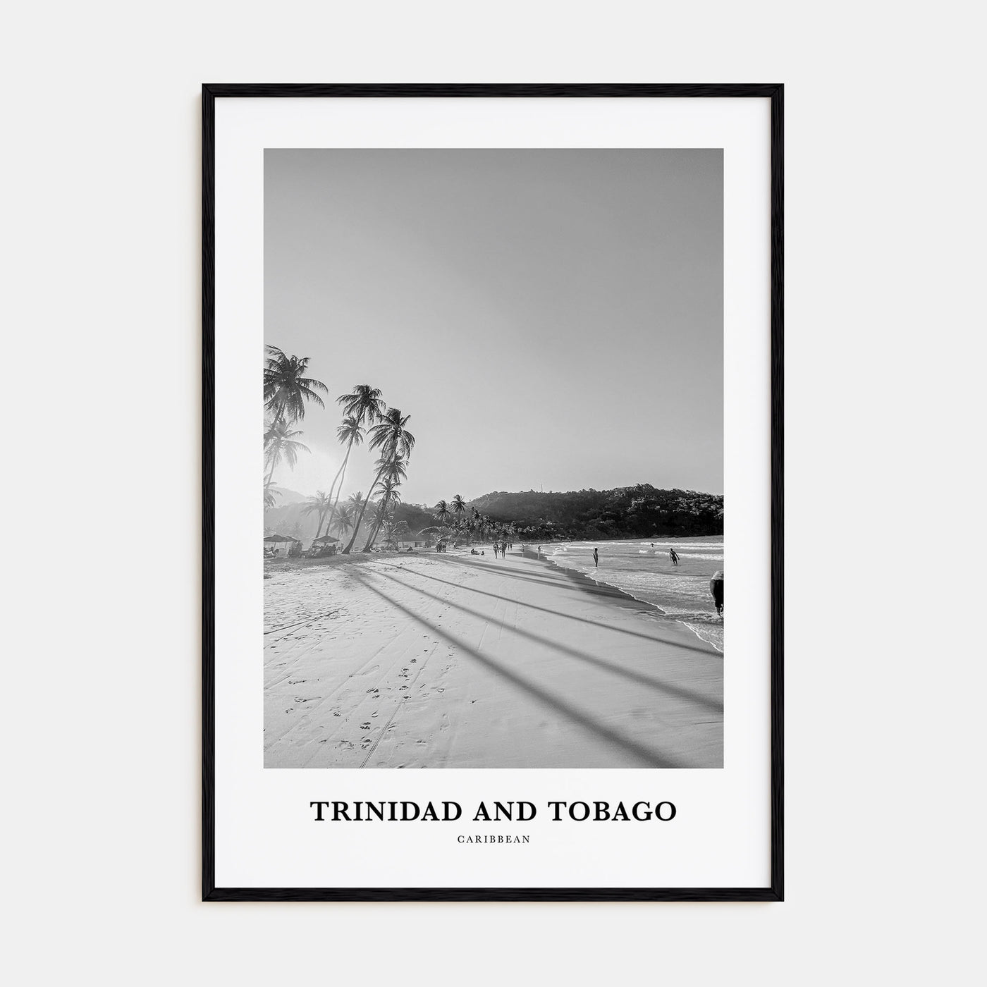 Trinidad and Tobago Portrait B&W No 1 Poster