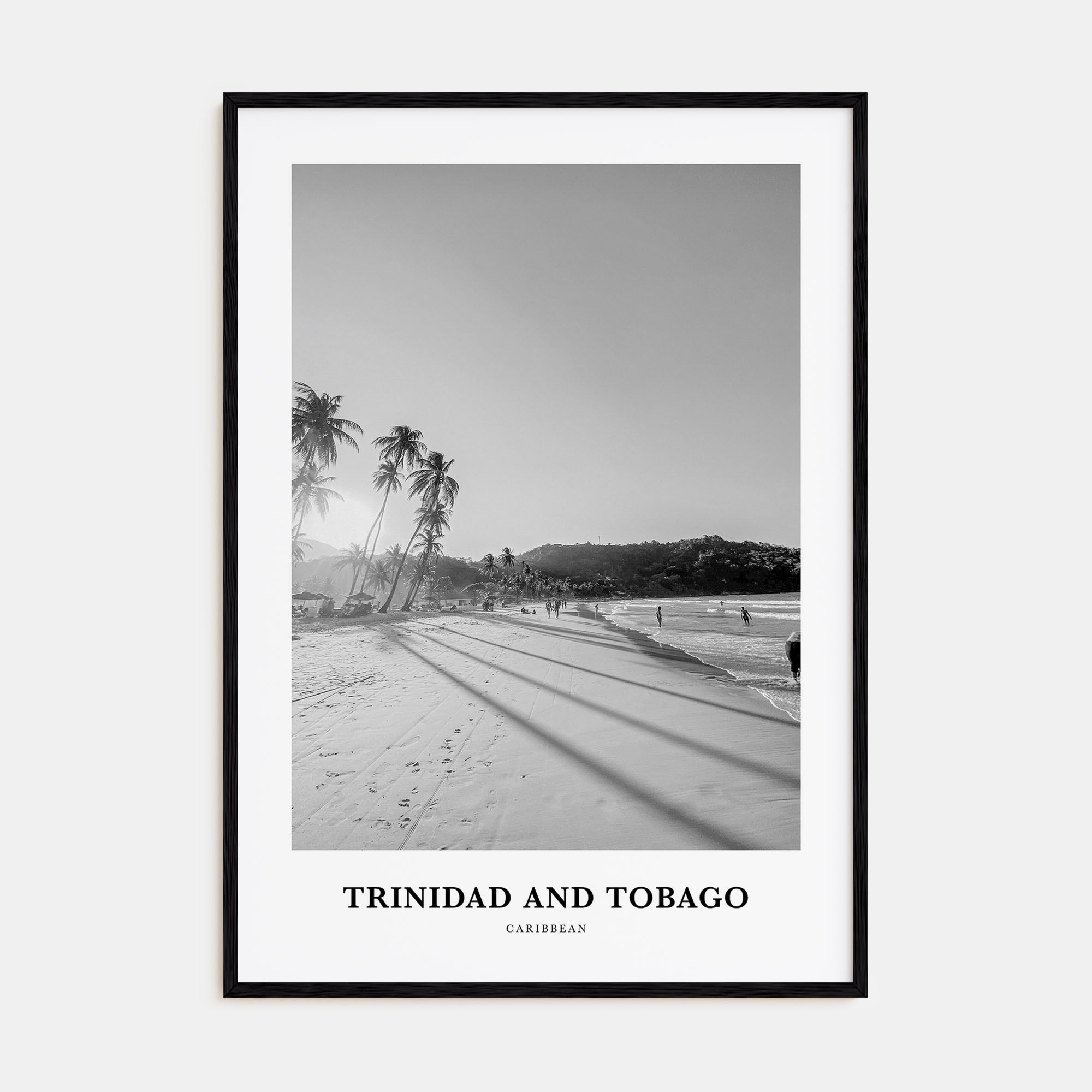 Trinidad and Tobago Portrait B&W No 1 Poster