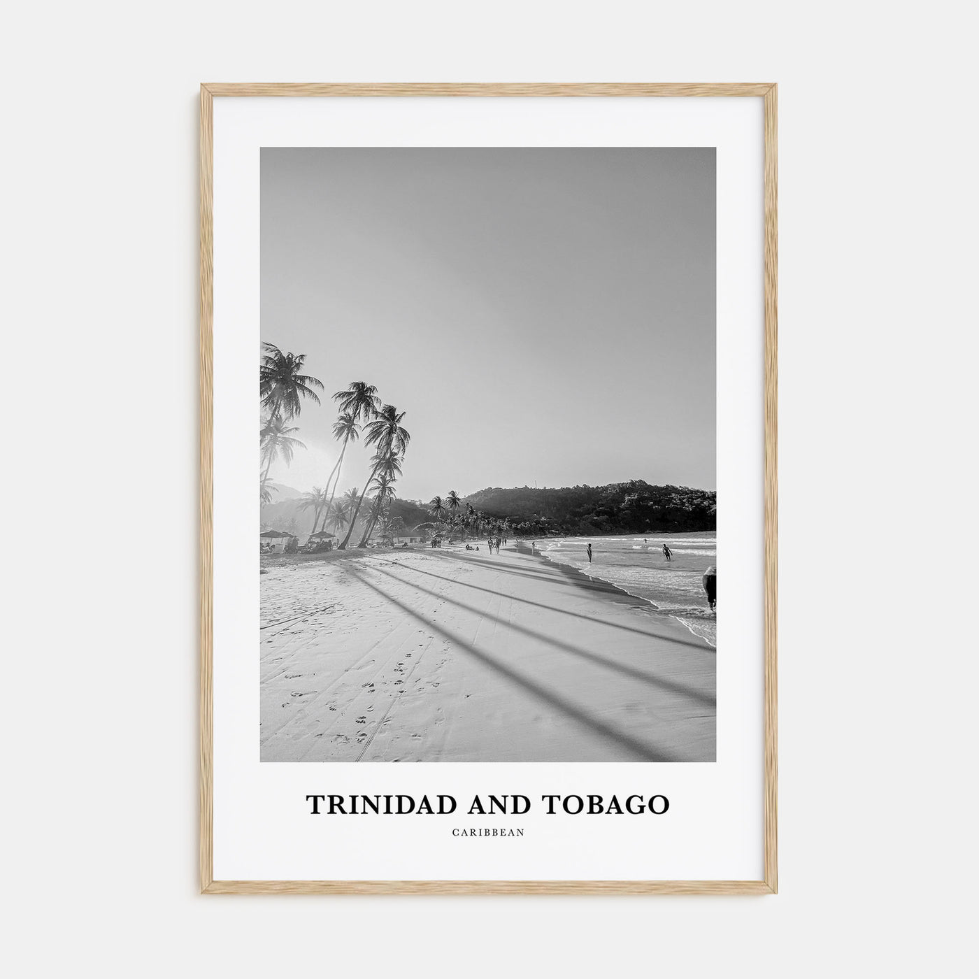 Trinidad and Tobago Portrait B&W No 1 Poster