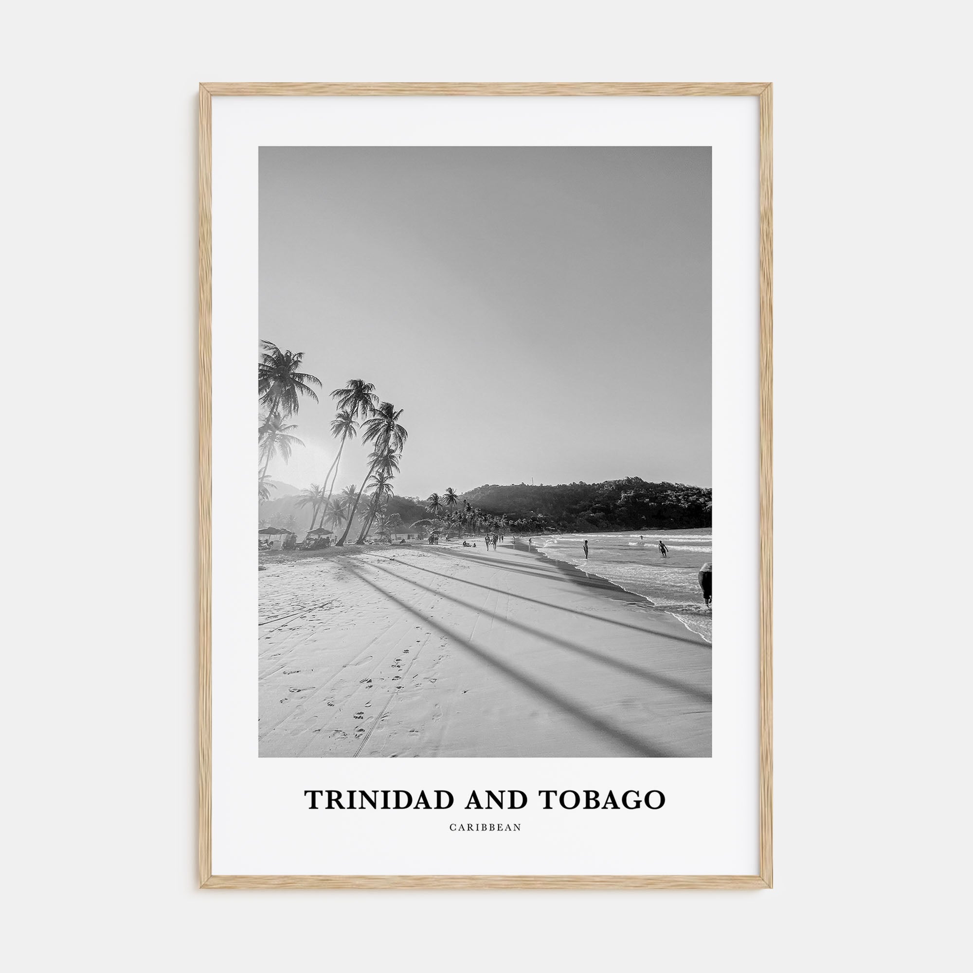 Trinidad and Tobago Portrait B&W No 1 Poster