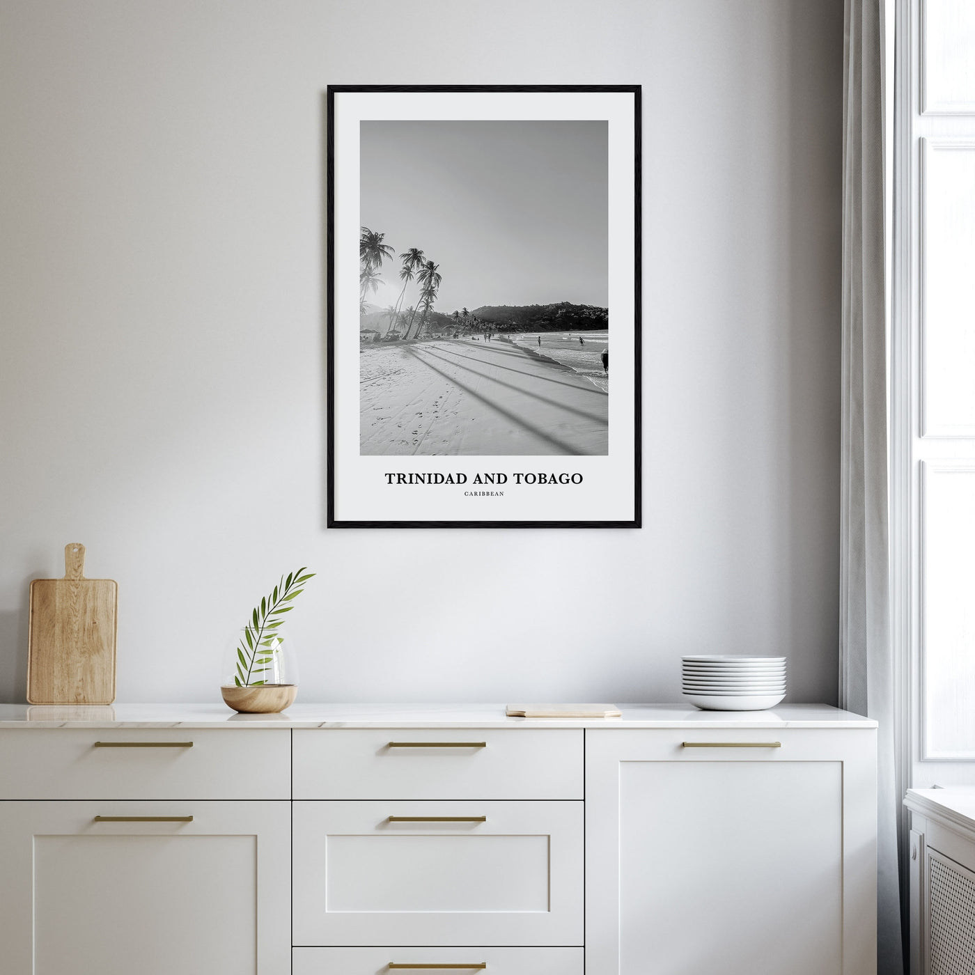 Trinidad and Tobago Portrait B&W No 1 Poster