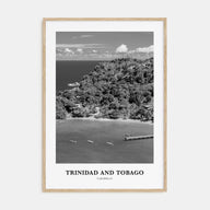 Trinidad and Tobago Portrait B&W No 2 Poster