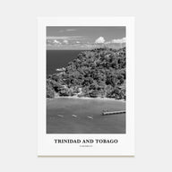 Trinidad and Tobago Portrait B&W No 2 Poster