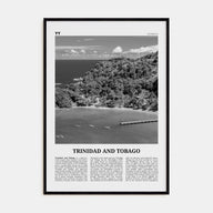 Trinidad and Tobago Travel B&W No 2 Poster