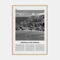 Trinidad and Tobago Travel B&W No 2 Poster