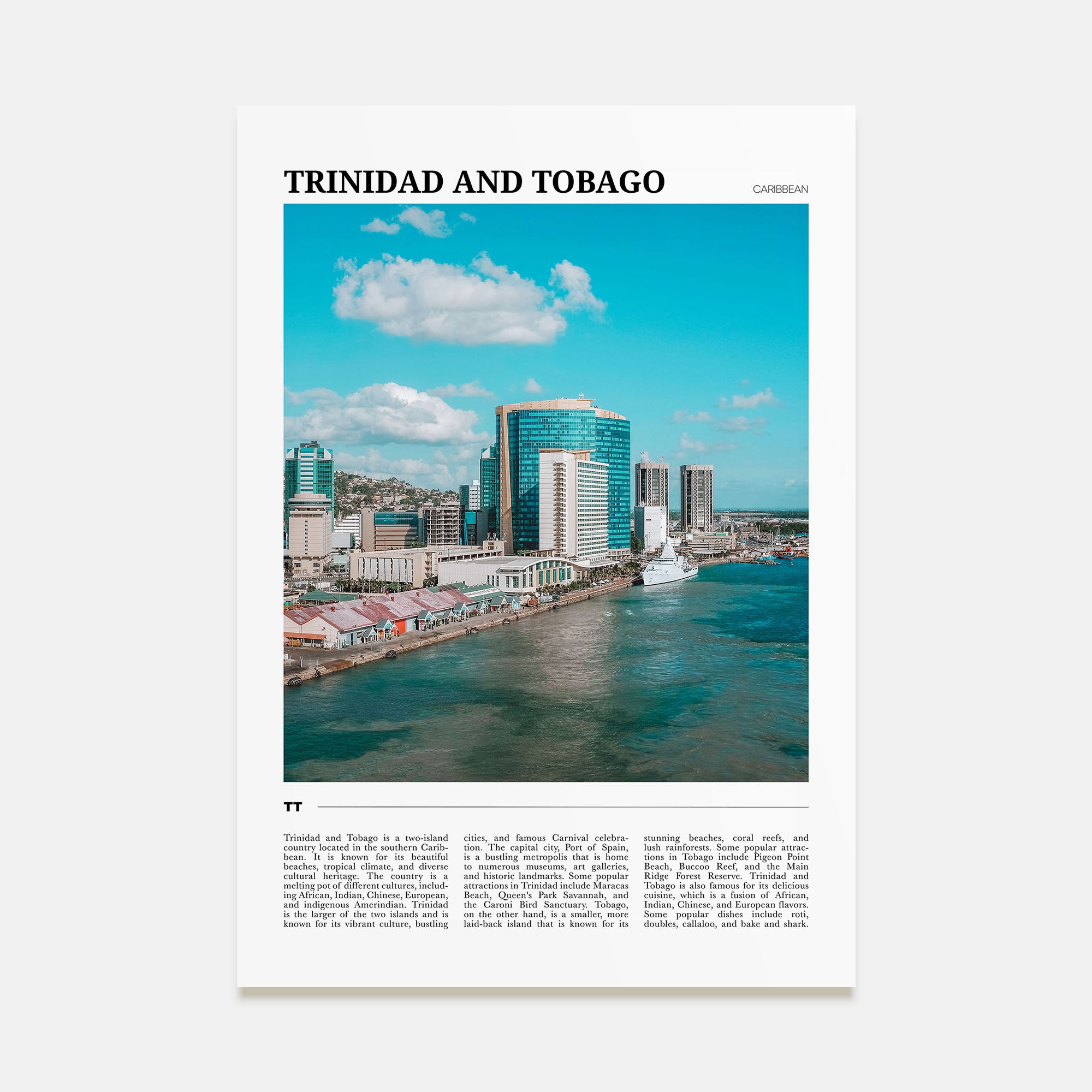 Trinidad and Tobago Travel Color No 1 Poster