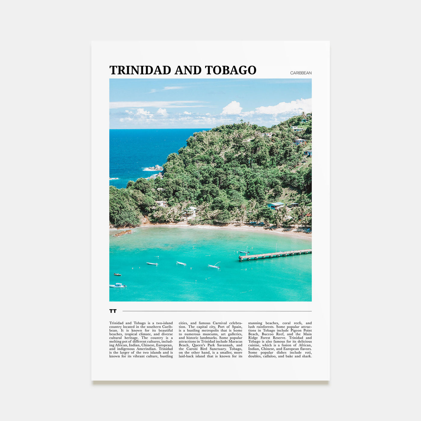 Trinidad and Tobago Travel Color No 2 Poster