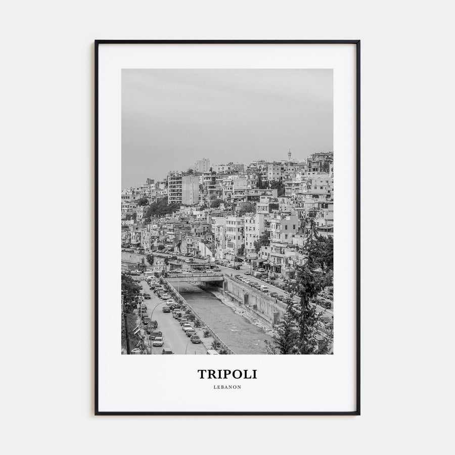 Tripoli, Lebanon Portrait B&W No 1 Poster