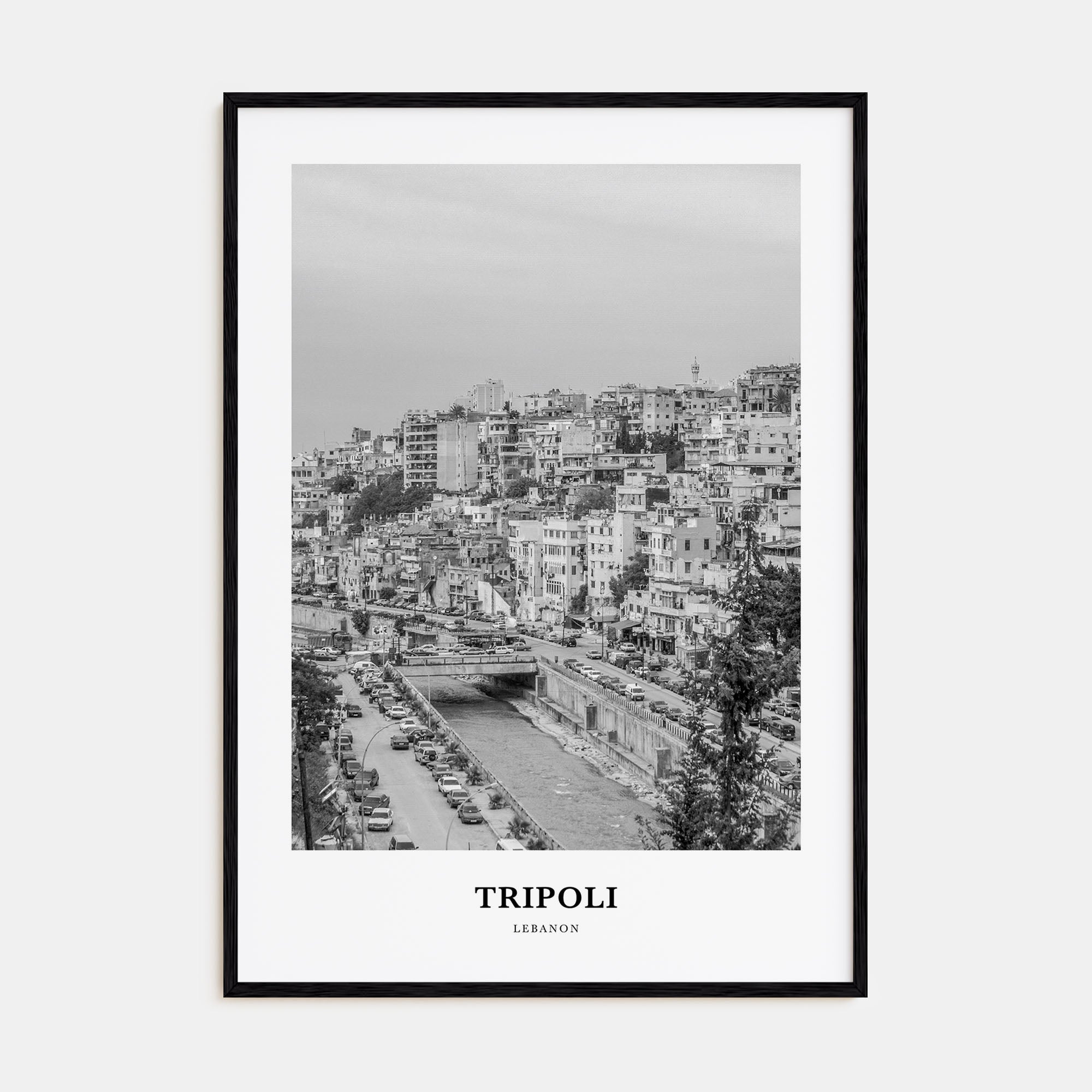 Tripoli, Lebanon Portrait B&W No 1 Poster