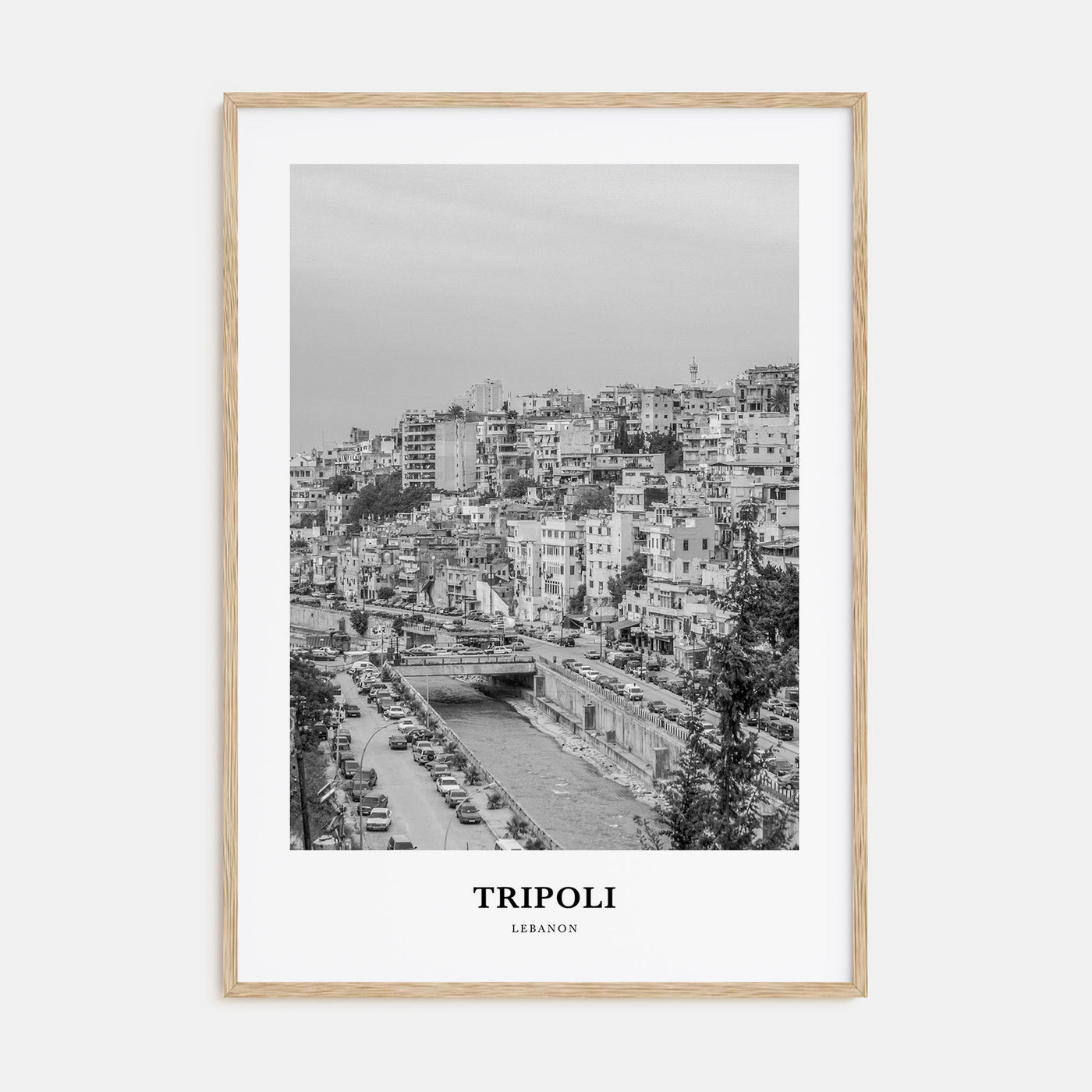 Tripoli, Lebanon Portrait B&W No 1 Poster