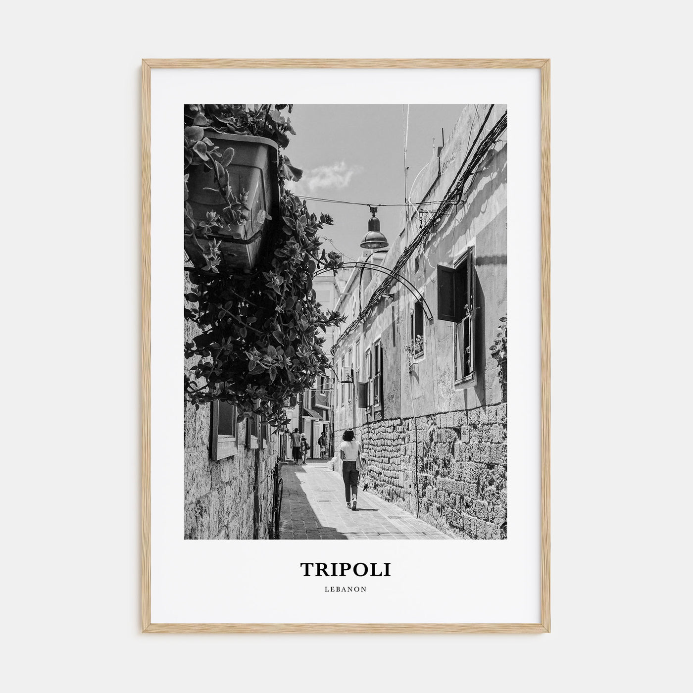 Tripoli, Lebanon Portrait B&W No 2 Poster