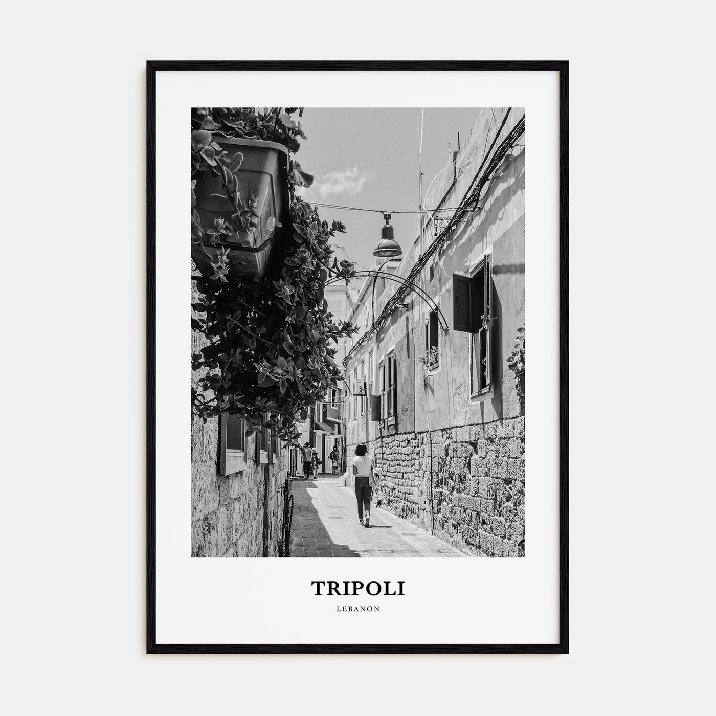 Tripoli, Lebanon Portrait B&W No 2 Poster