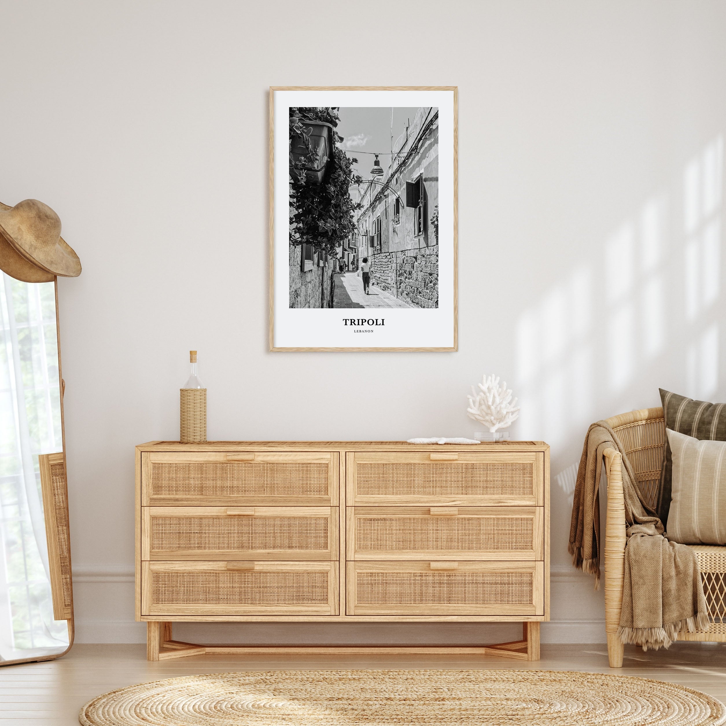 Tripoli, Lebanon Portrait B&W No 2 Poster