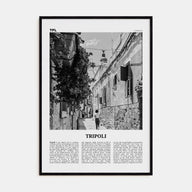 Tripoli, Lebanon Travel B&W No 1 Poster