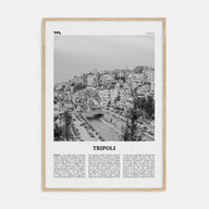 Tripoli, Lebanon Travel B&W No 2 Poster