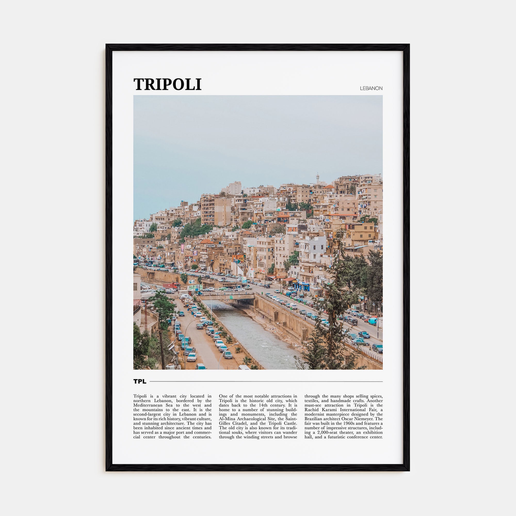 Tripoli, Lebanon Travel Color Poster