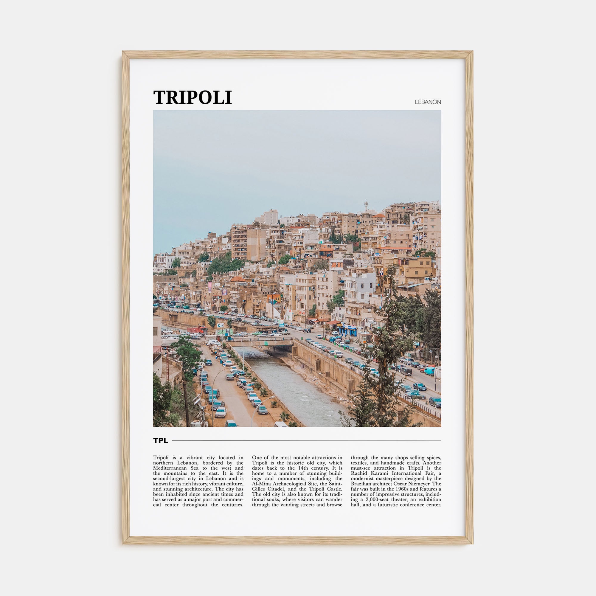 Tripoli, Lebanon Travel Color Poster