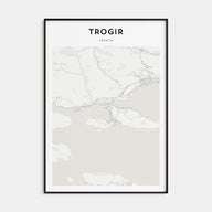 Trogir Map Portrait Poster
