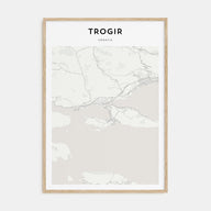 Trogir Map Portrait Poster
