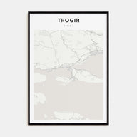 Trogir Map Portrait Poster