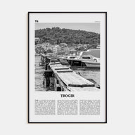 Trogir Travel B&W Poster