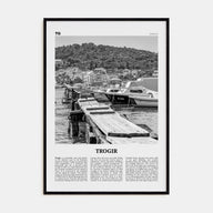 Trogir Travel B&W Poster