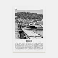 Trogir Travel B&W Poster