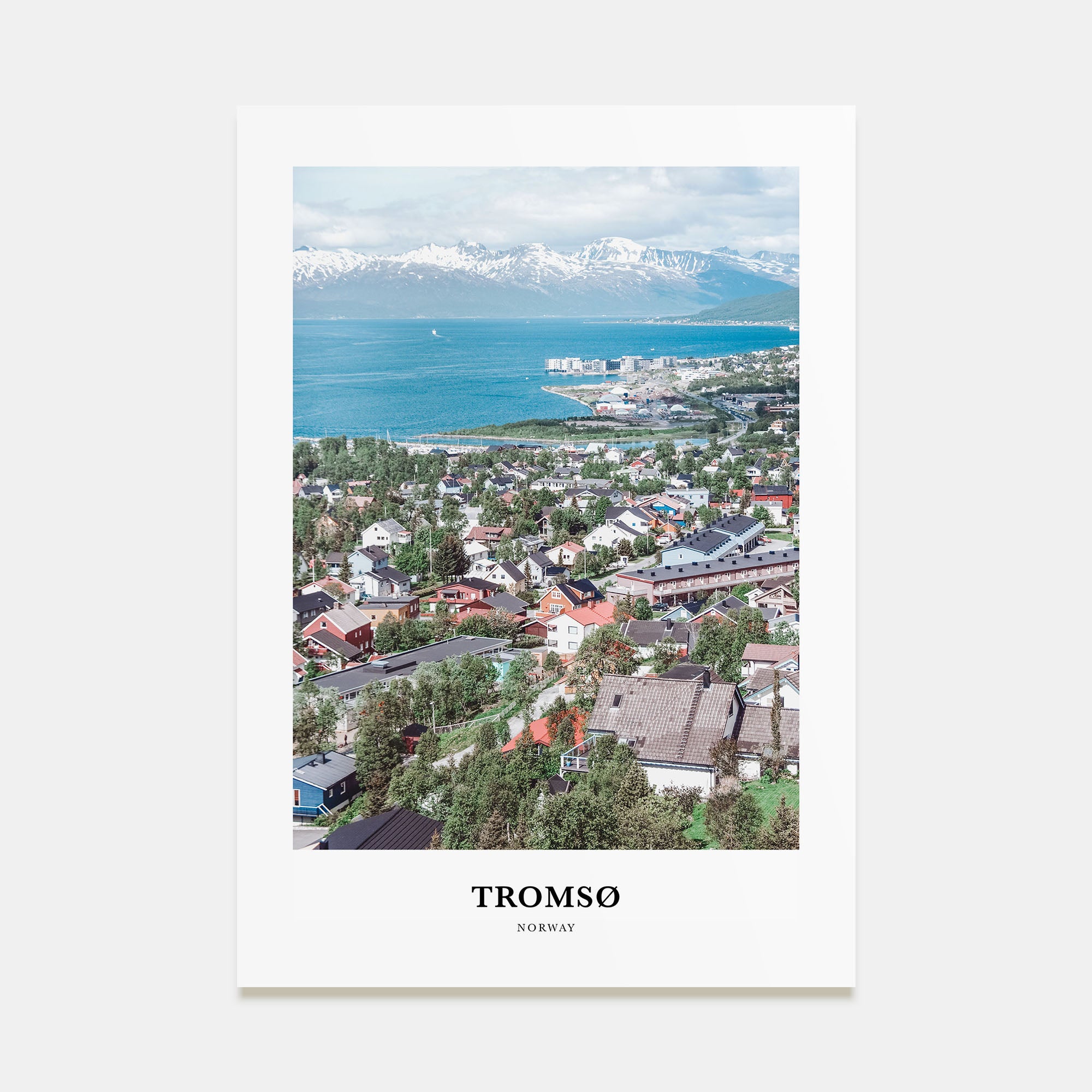 Tromsø Portrait Color Poster
