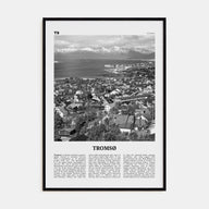 Tromsø Travel B&W Poster