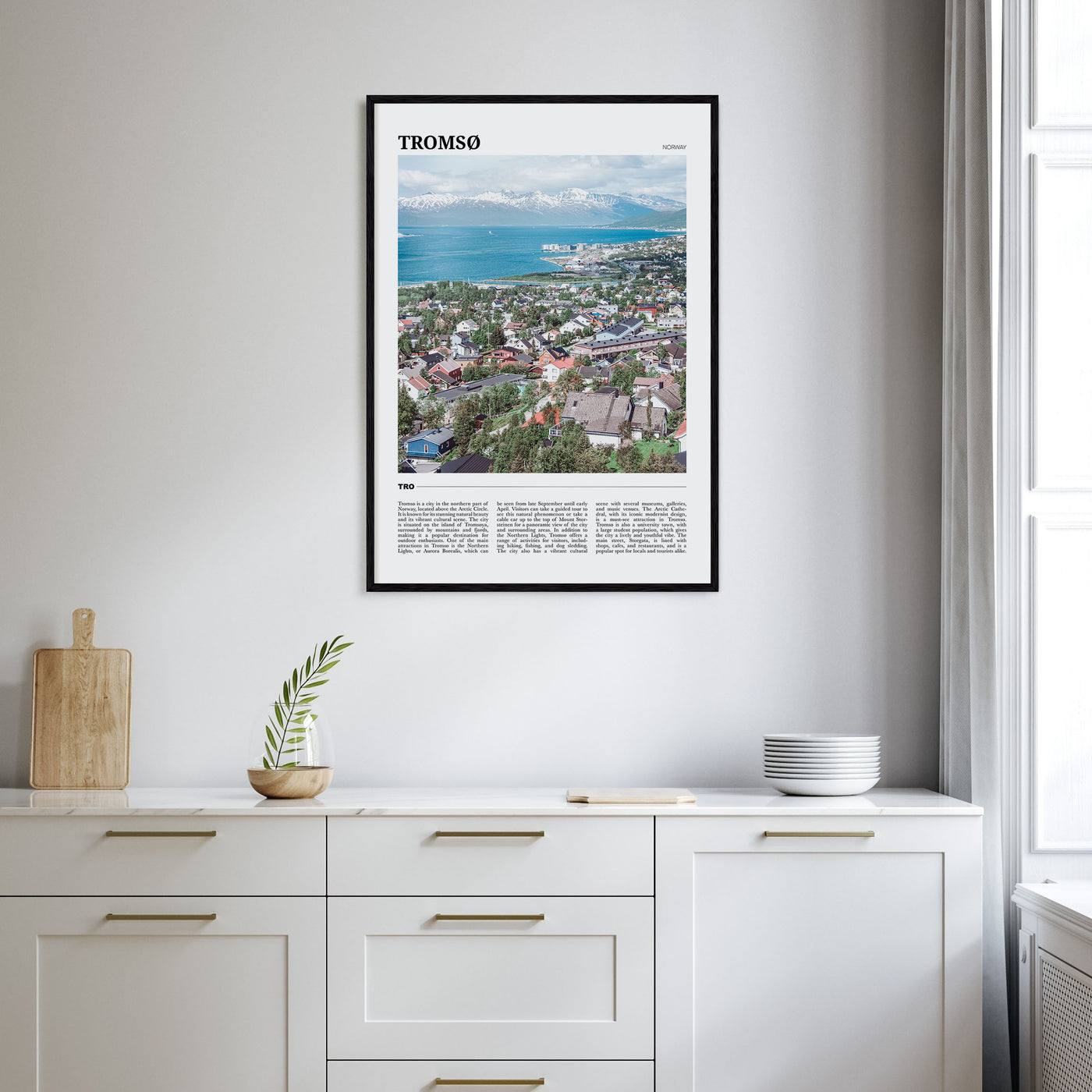 Tromsø Travel Color Poster