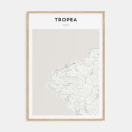 Tropea Map Portrait Poster