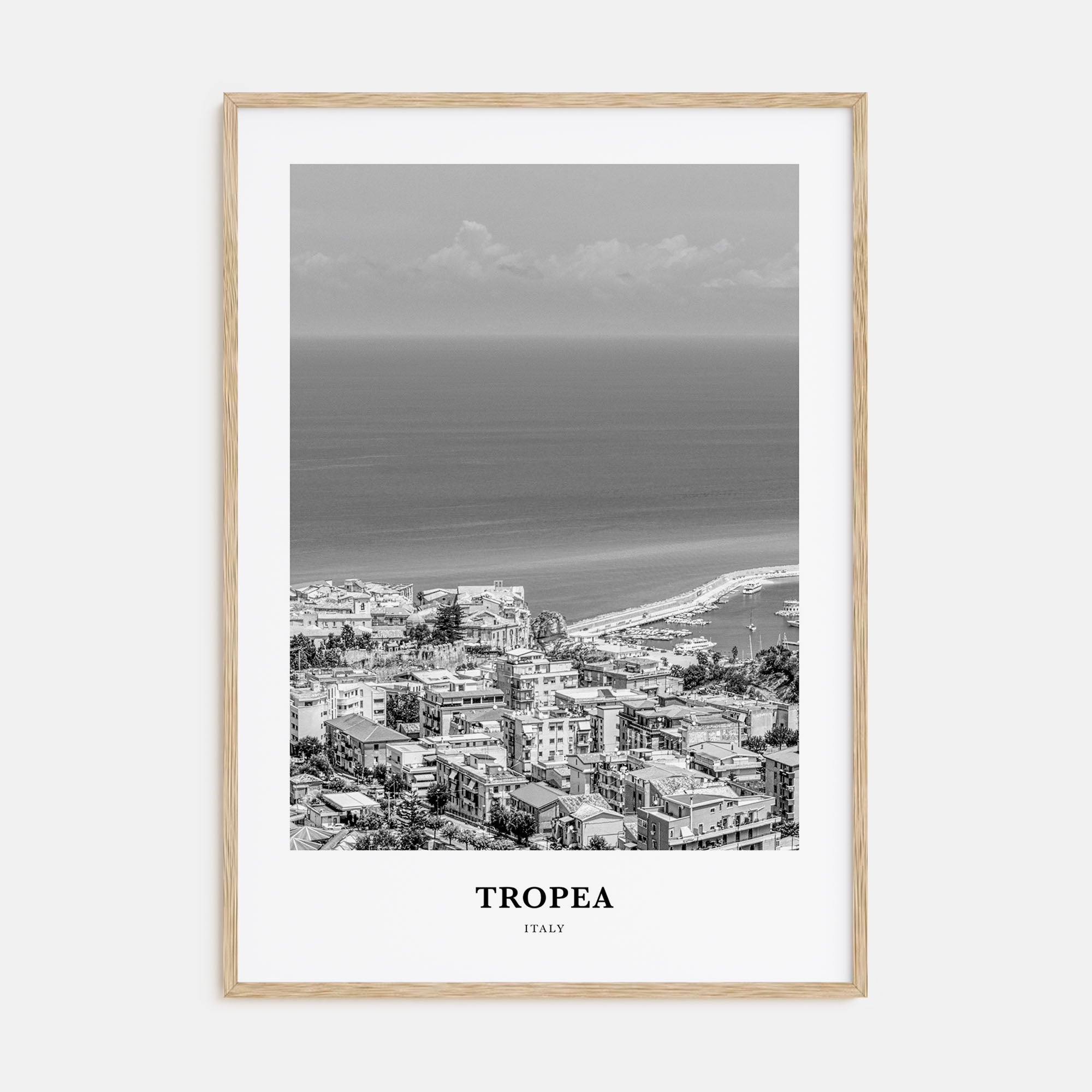 Tropea Portrait B&W Poster