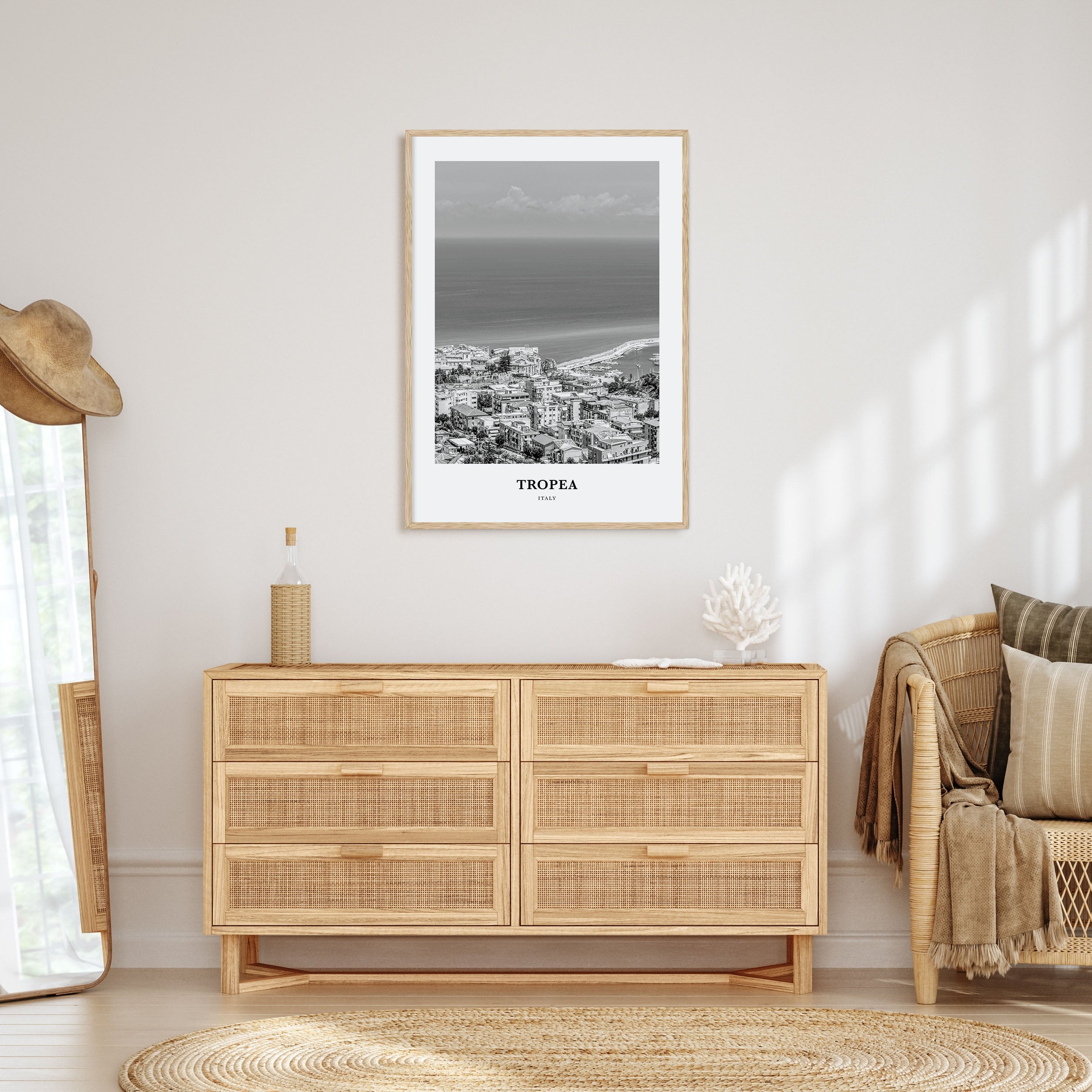 Tropea Portrait B&W Poster