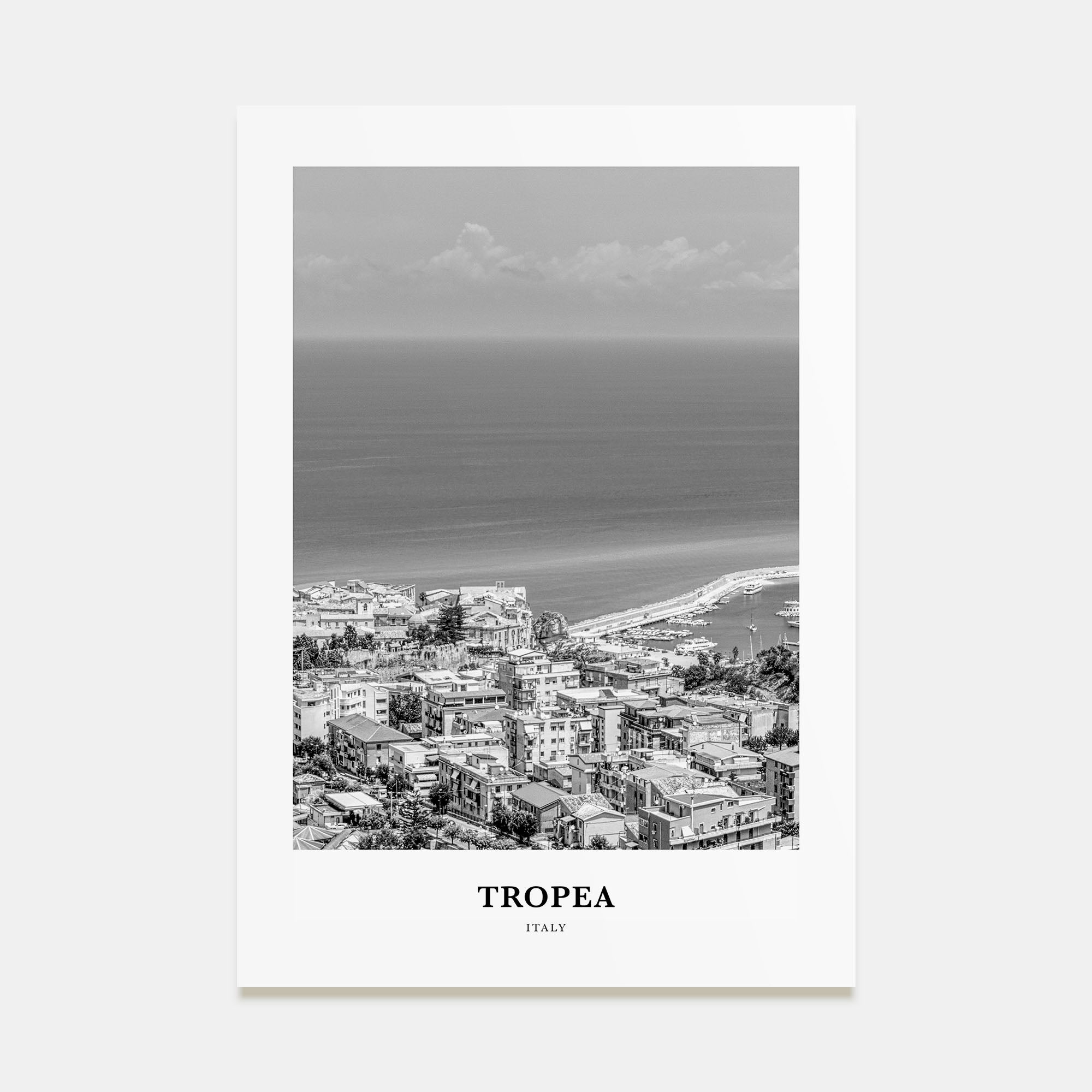 Tropea Portrait B&W Poster