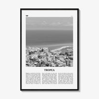 Tropea Print Black and White, Tropea Wall Art, Tropea Poster, Tropea Photo, Tropea Wall Décor, Italy, Italia