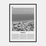 Tropea Travel B&W Poster