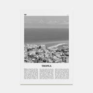 Tropea Travel B&W Poster
