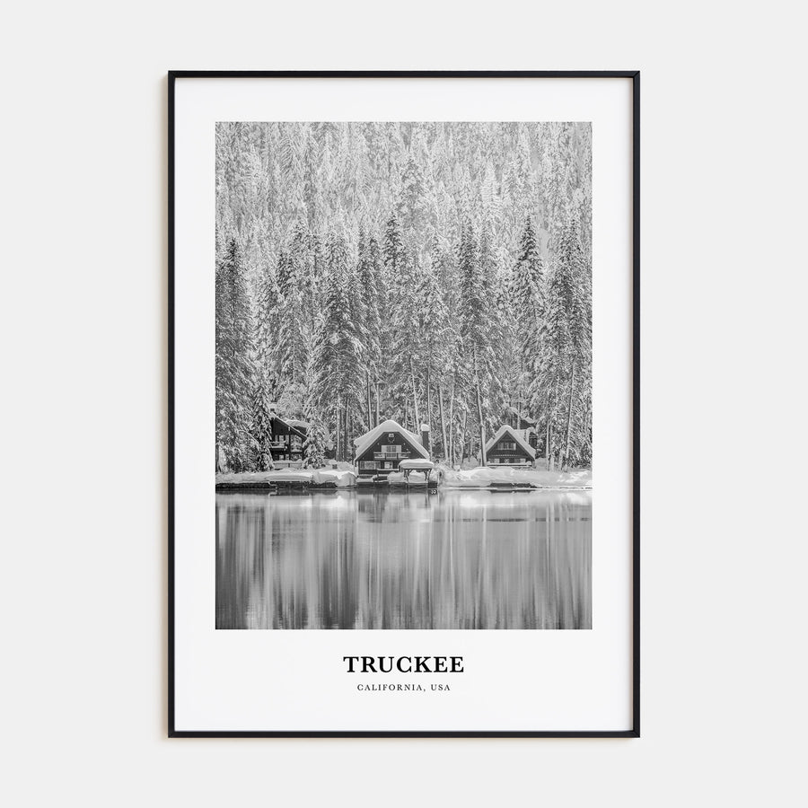 Truckee Portrait B&W Poster