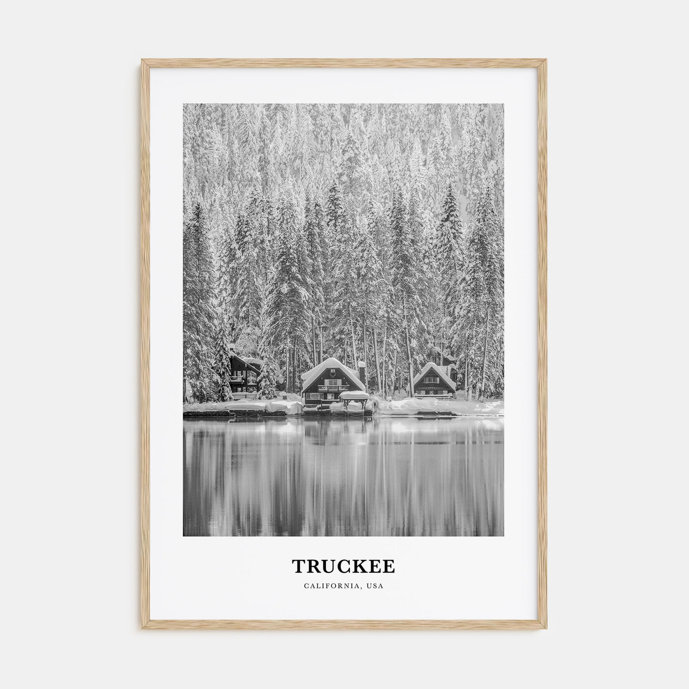 Truckee Portrait B&W Poster