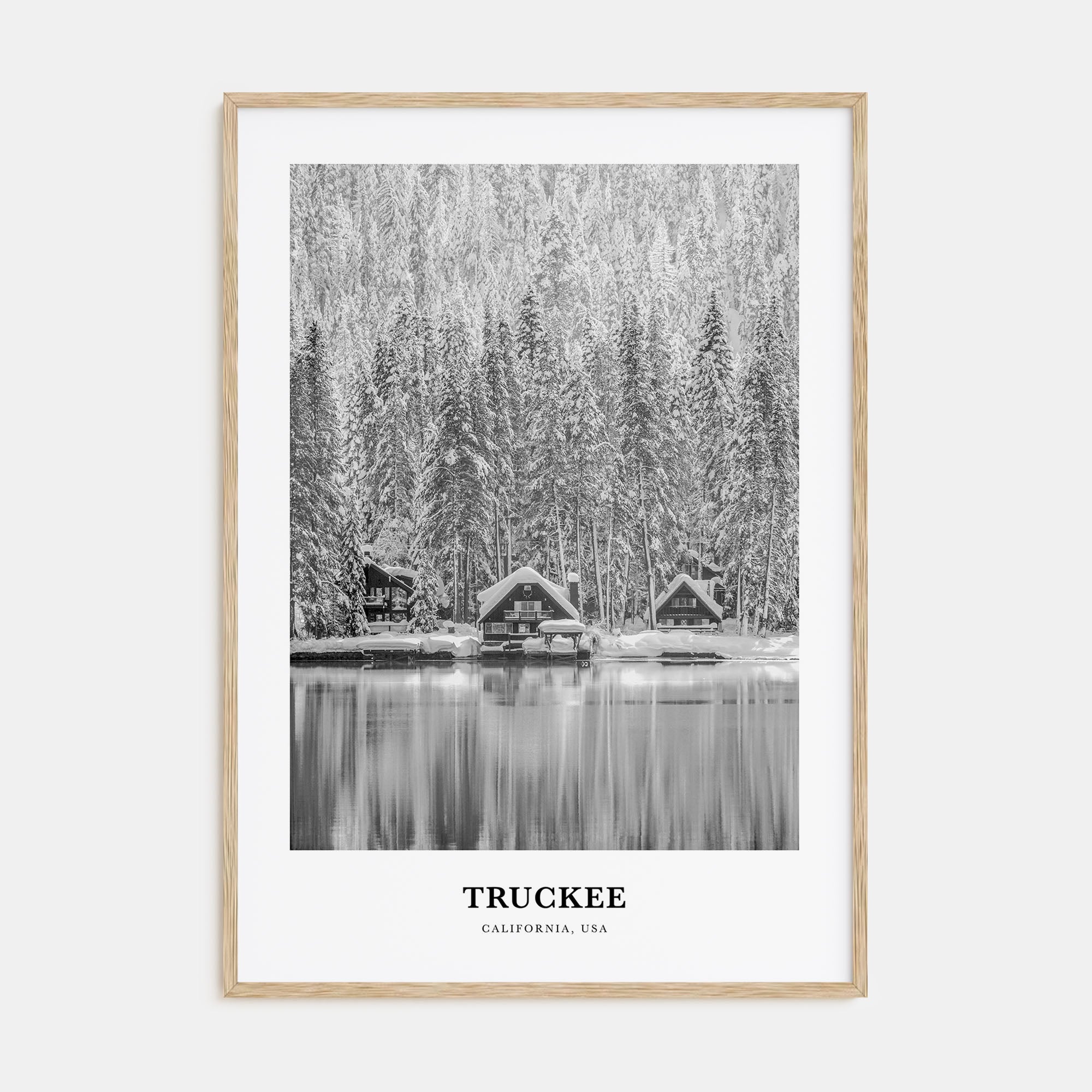 Truckee Portrait B&W Poster