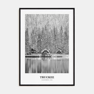 Truckee Portrait B&W Poster