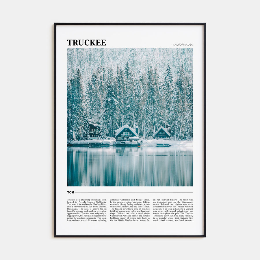 Truckee Travel Color Poster